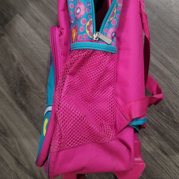 Dora The Explorer Rolling Backpack With Wheels Suitcase Boots Carrying - Picture 6 of 8